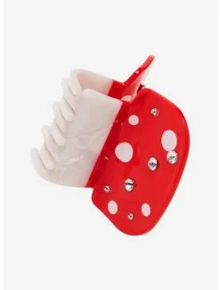 Cheapest 🛒 Mushroom Bejeweled Claw Hair Clip 🧨