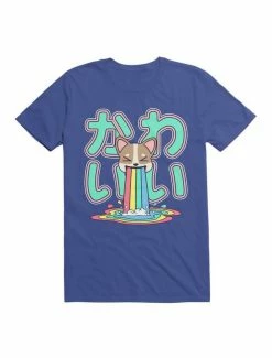 Discount ⭐ Kawaii Corgi Rainbow Puke T-Shirt 😍 -HT Style Outlet Store 19564970 hi