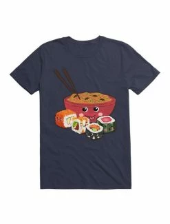 Top 10 ✔️ Kawaii Happy Noodles & Sushi T-Shirt 🌟 -HT Style Outlet Store 19565303 hi
