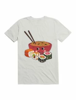Top 10 ✔️ Kawaii Happy Noodles & Sushi T-Shirt 🌟 -HT Style Outlet Store 19565321 hi