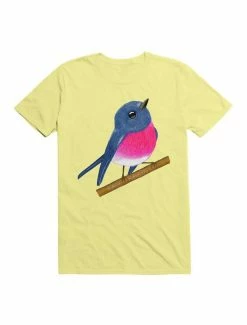 Best Pirce 🎉 Kawaii Rose robin T-Shirt 🌟 -HT Style Outlet Store 19565645 hi