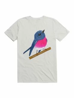 Best Pirce 🎉 Kawaii Rose robin T-Shirt 🌟 -HT Style Outlet Store 19565690 hi