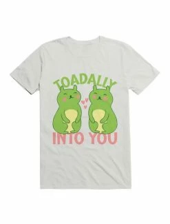 Wholesale ✨ Kawaii Toadally Into You Funny Frog Valentine's Day Pun T-Shirt ⌛ -HT Style Outlet Store 19565852 hi