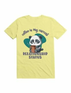 Best Sale 😍 Kawaii Coffee is My Current Relationship Status T-Shirt 🧨