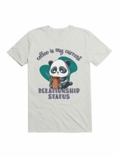 Outlet 🧨 Kawaii Coffee is My Current Relationship Status T-Shirt ✨