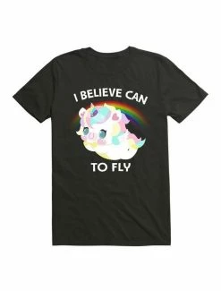 Wholesale 🥰 Kawaii I believe can to fly T-Shirt 👍