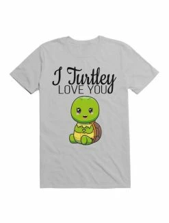 Discount 🤩 Kawaii I Turtley Love You, Cool Design For Turtle T-Shirt 😍