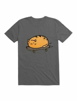 Cheapest 🥰 Kawaii Skateboarding Kitty Loaf T-Shirt 🧨