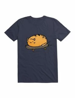 New 👍 Kawaii Skateboarding Kitty Loaf T-Shirt 😉