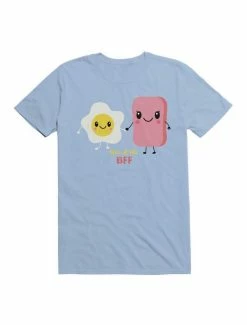 Discount ⌛ Kawaii Egg and Ham Best Friends Forever T-Shirt 🥰