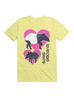 Deals ⭐ Kawaii Malayan Tapir 👩 Mother And Baby T-Shirt ⌛