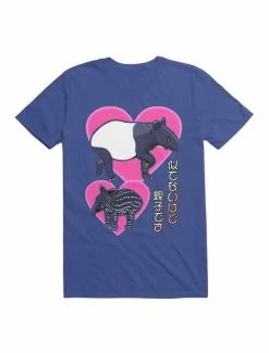 Deals ⭐ Kawaii Malayan Tapir 👩 Mother And Baby T-Shirt ⌛ -HT Style Outlet Store 19566910 hi