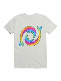 Top 10 ⌛ Kawaii Tie Dye Dolphins T-Shirt 👏 -HT Style Outlet Store 19567018 hi 1