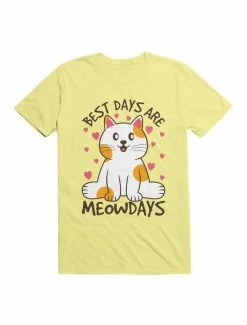 Deals 🤩 Kawaii Best Days Are Meowdays Cat Lover T-Shirt ⌛
