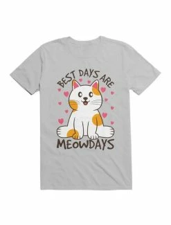 Hot Sale 🎉 Kawaii Best Days Are Meowdays Cat Lover T-Shirt 👏