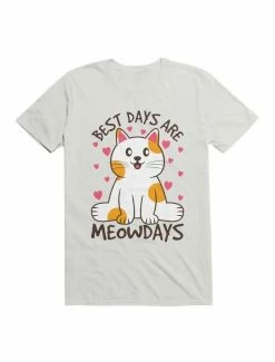 Wholesale 🧨 Kawaii Best Days Are Meowdays Cat Lover T-Shirt 🌟