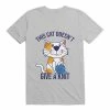 Cheapest 😉 Kawaii This Cat Doesn't Give A Knit T-Shirt ✔️ -HT Style Outlet Store 19567316 hi