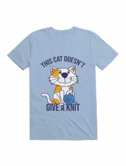 Outlet 🤩 Kawaii This Cat Doesn't Give A Knit T-Shirt 👍