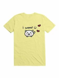 Outlet ❤️ Kawaii I Woof U T-Shirt 💯 -HT Style Outlet Store 19571029 hi