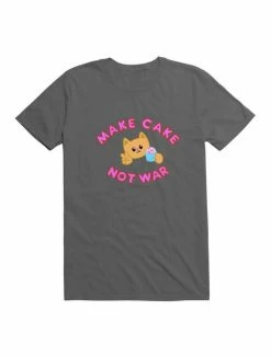 Budget 🌟 Kawaii Cake Not War T-Shirt 🌟 -HT Style Outlet Store 19571788 hi