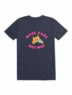 Budget 🌟 Kawaii Cake Not War T-Shirt 🌟 -HT Style Outlet Store 19571797 hi