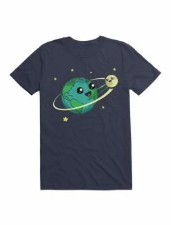 Cheap ✔️ Kawaii Earth And Moon Best Friends Forever T-Shirt ✔️ -HT Style Outlet Store 19571959 hi