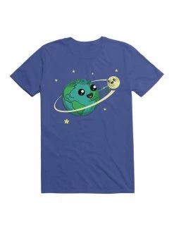 Cheap ✔️ Kawaii Earth And Moon Best Friends Forever T-Shirt ✔️