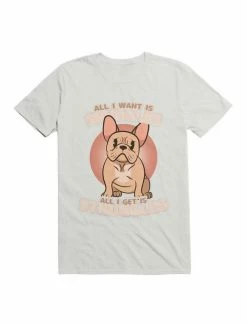 Best Sale ⭐ Kawaii Frenchie Snuggles & Struggles T-Shirt 🎁 -HT Style Outlet Store 19572040 hi