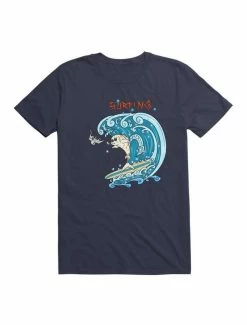 Wholesale 😉 Kawaii Koi Fish 🏄 Surfing T-Shirt 🎉 -HT Style Outlet Store 19572121 hi