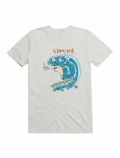 Wholesale 😉 Kawaii Koi Fish 🏄 Surfing T-Shirt 🎉 -HT Style Outlet Store 19572139 hi