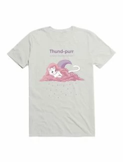 Outlet 🔔 Kawaii Thund-purr T-Shirt ❤️ -HT Style Outlet Store 19572553 hi