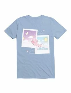 Hot Sale 🛒 Kawaii When Piggy Flies Through Day N' Night T-Shirt 🤩 -HT Style Outlet Store 19572724 hi 1