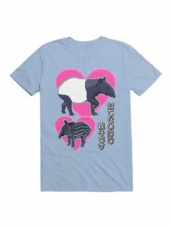 Coupon ⭐ Kawaii Malayan Tapir 👩 Mother And Baby T-Shirt 😍