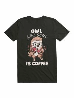 Deals 🎁 Kawaii Owl You Need Is Coffee T-Shirt 🎉