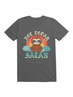 Best Pirce 👍 Kawaii Not Today, Satan Kawaii Yoga Sloth T-Shirt 👍 -HT Style Outlet Store 19578684 hi