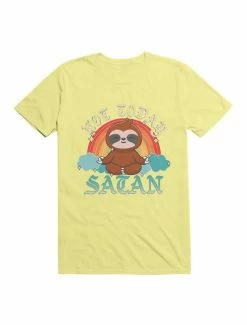 Best Pirce 👍 Kawaii Not Today, Satan Kawaii Yoga Sloth T-Shirt 👍 -HT Style Outlet Store 19578693 hi