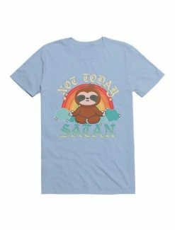 Best Pirce 👍 Kawaii Not Today, Satan Kawaii Yoga Sloth T-Shirt 👍 -HT Style Outlet Store 19578711 hi