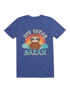 Best Pirce 👍 Kawaii Not Today, Satan Kawaii Yoga Sloth T-Shirt 👍 -HT Style Outlet Store 19578729 hi