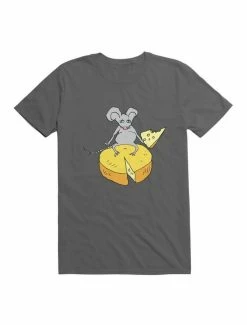 Best deal ⌛ Kawaii Funny Mouse With Cheese T-Shirt ⭐ -HT Style Outlet Store 19580380 hi