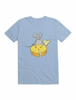 Best deal ⌛ Kawaii Funny Mouse With Cheese T-Shirt ⭐ -HT Style Outlet Store 19580407 hi