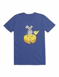 Best deal ⌛ Kawaii Funny Mouse With Cheese T-Shirt ⭐ -HT Style Outlet Store 19580425 hi