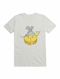 Best deal ⌛ Kawaii Funny Mouse With Cheese T-Shirt ⭐ -HT Style Outlet Store 19580434 hi