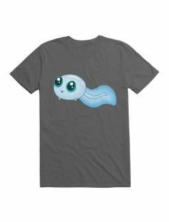 Brand new 🔥 Kawaii Cute Blue Tadpole Swimming T-Shirt 🎉 -HT Style Outlet Store 19584613 hi