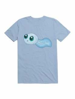 Brand new 🔥 Kawaii Cute Blue Tadpole Swimming T-Shirt 🎉 -HT Style Outlet Store 19584640 hi