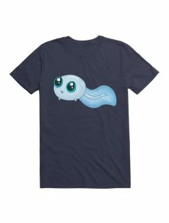 Brand new 🔥 Kawaii Cute Blue Tadpole Swimming T-Shirt 🎉 -HT Style Outlet Store 19584649 hi