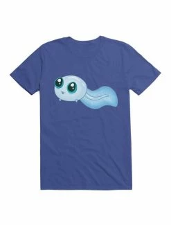 Brand new 🔥 Kawaii Cute Blue Tadpole Swimming T-Shirt 🎉 -HT Style Outlet Store 19584658 hi