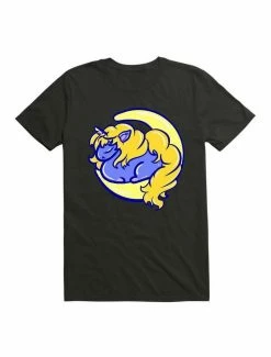 Top 10 🎉 Kawaii Sleepytime Unicorn On The Moon T-Shirt 🔥 -HT Style Outlet Store 19585063 hi