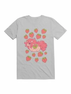 Wholesale 🌟 Kawaii Strawberry Unicorn With Strawberries T-Shirt 🤩 -HT Style Outlet Store 19585225 hi