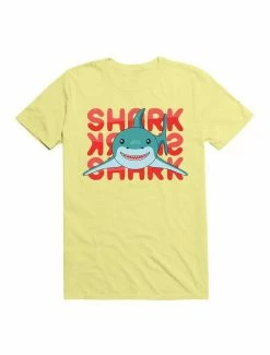 Coupon ⭐ Kawaii Cute Smiling Shark T-Shirt 👏