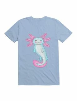 Deals 🔥 Kawaii Cyan Axolotl T-Shirt ⭐ -HT Style Outlet Store 19591258 hi